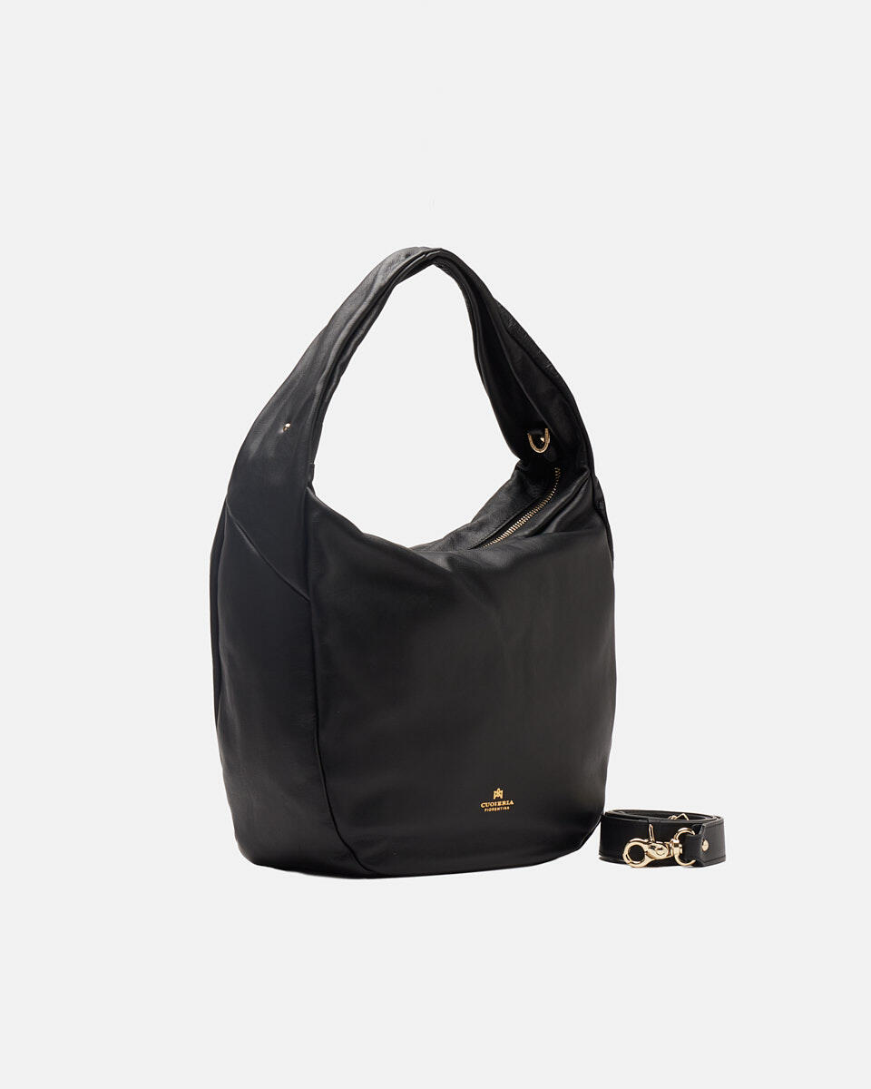 Zoe Hobo Nero  - Borse A Spalla - Borse Donna - Borse - Cuoieria Fiorentina