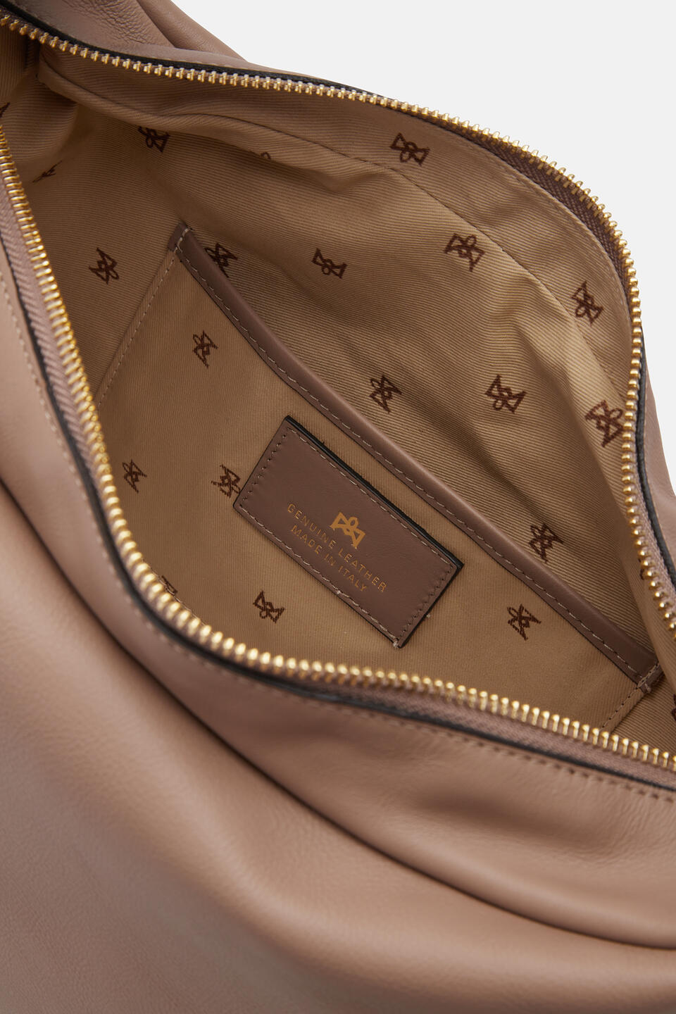 LARGE HOBO Taupe  - Shoulder Bags - Women's Bags - Bags - Cuoieria Fiorentina