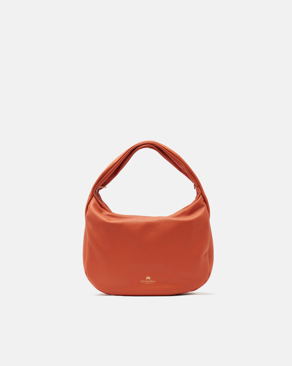 SMALL HOBO BAG Apricot  - Bags - Special Price - Cuoieria Fiorentina