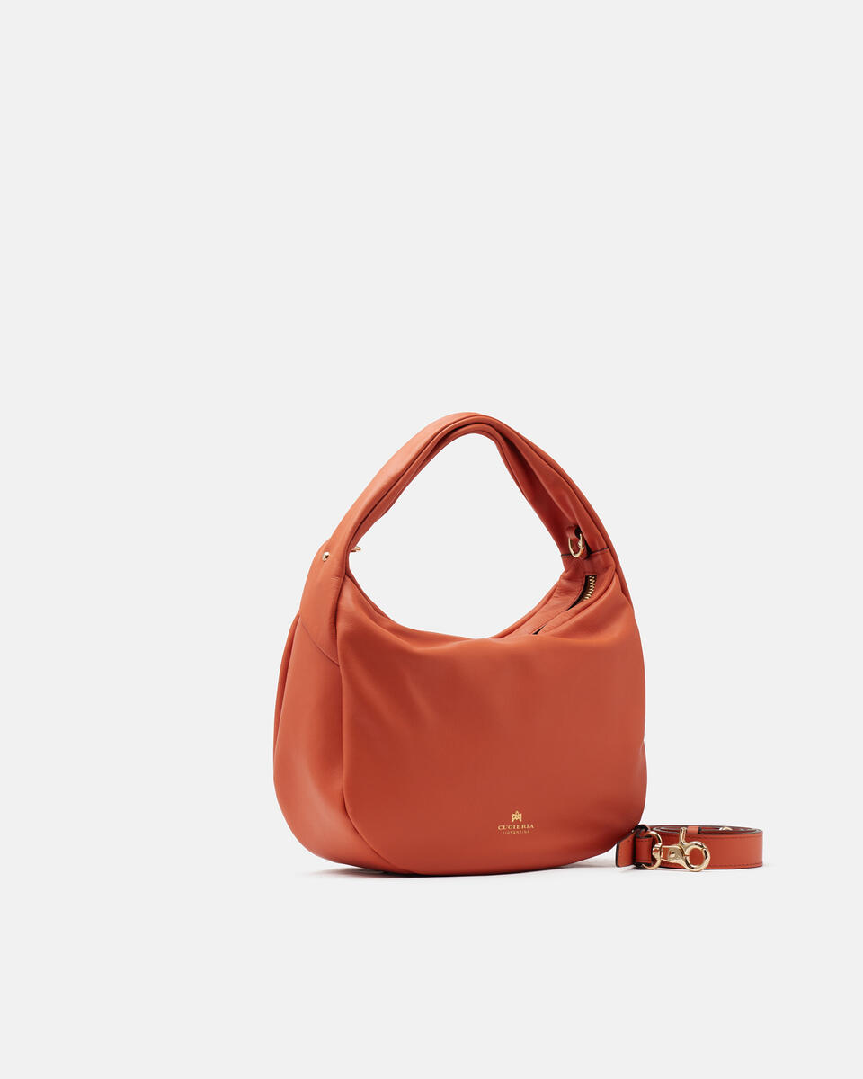 SMALL HOBO BAG Apricot  - Bags - Special Price - Cuoieria Fiorentina