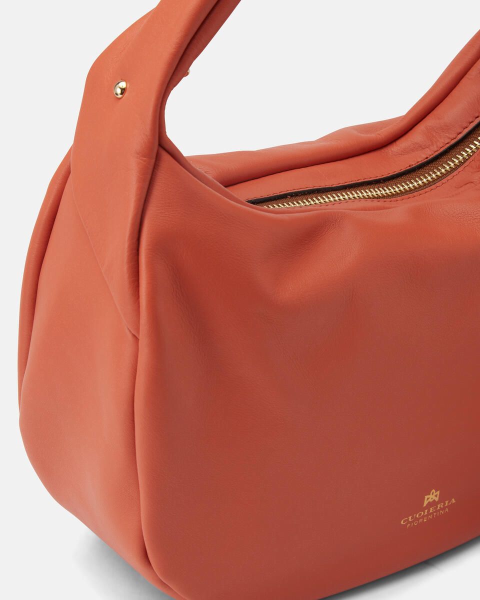SMALL HOBO Apricot  - Tote Bag - Women's Bags - Bags - Cuoieria Fiorentina