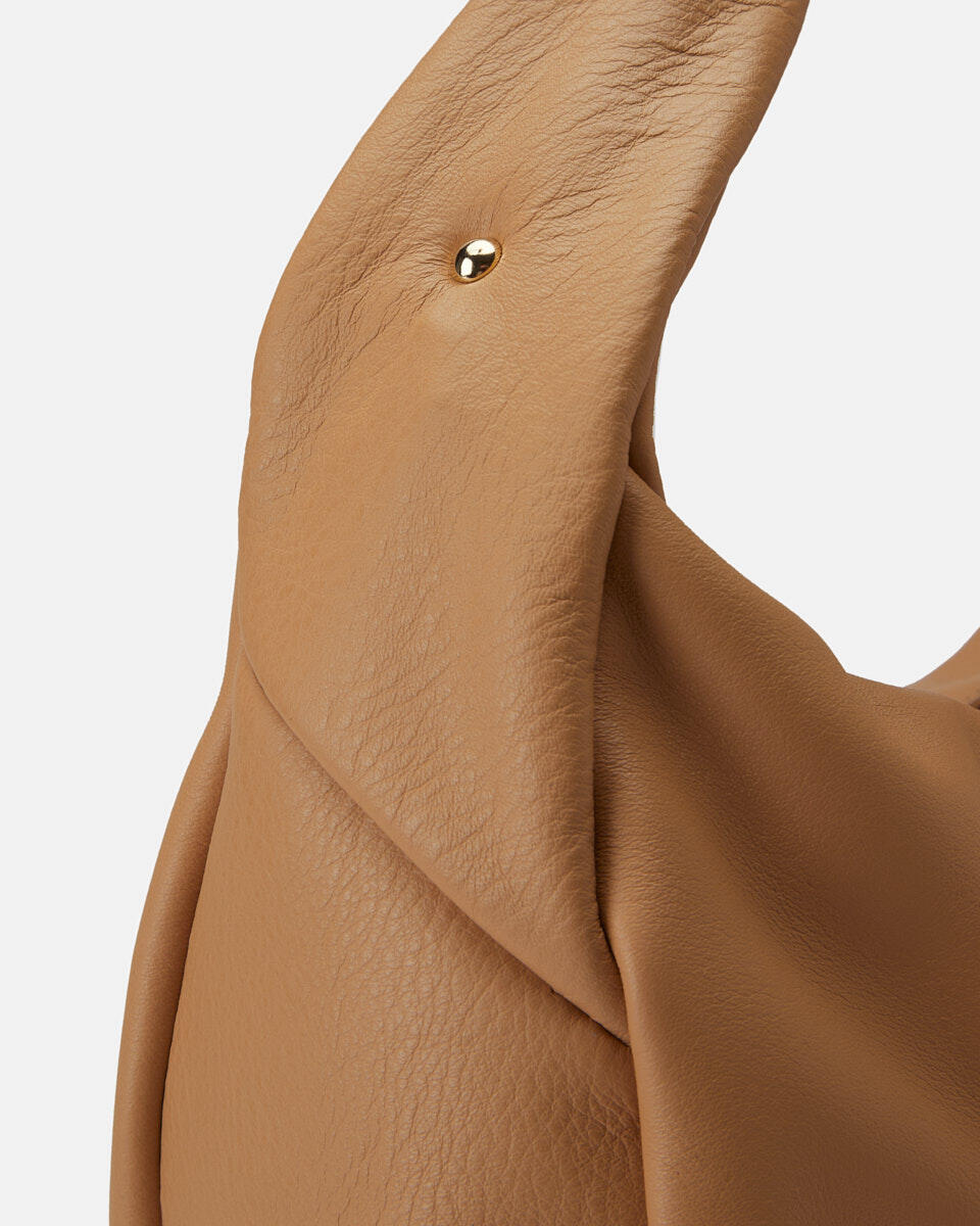 Zoe Small hobo CARAMEL  - Tote Bag - Borse Donna - Borse - Cuoieria Fiorentina