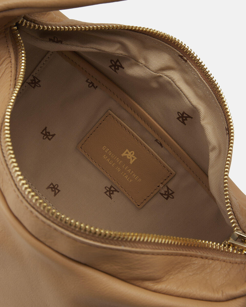 Zoe Small hobo CARAMEL  - Tote Bag - Borse Donna - Borse - Cuoieria Fiorentina