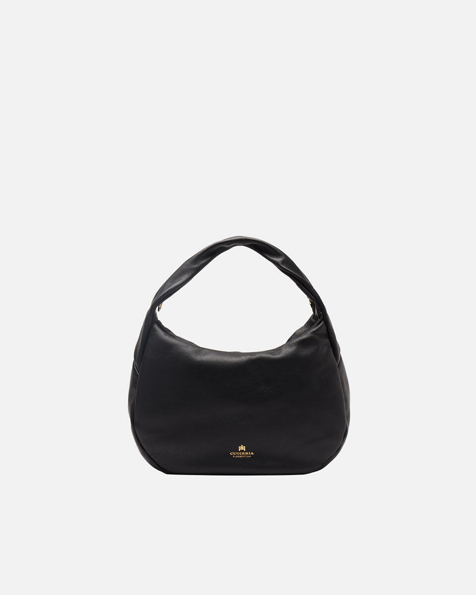 SMALL HOBO BAG Black  - Tote Bag - Women's Bags - Bags - Cuoieria Fiorentina