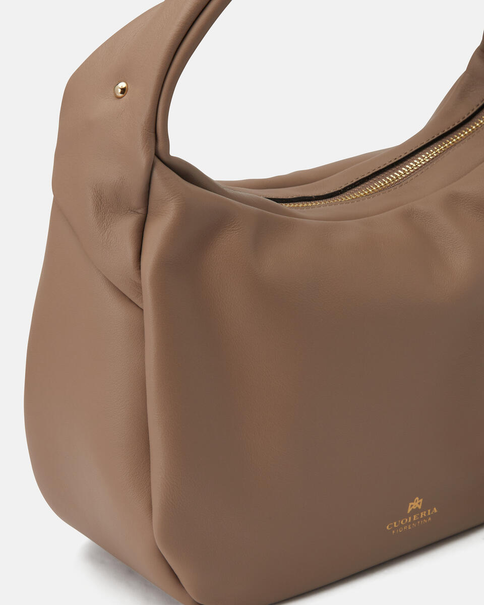 Zoe Small hobo Taupe  - Tote Bag - Borse Donna - Borse - Cuoieria Fiorentina