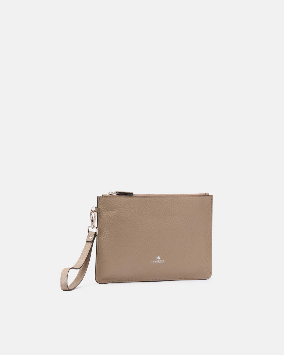Brad Pochette Slim Uomo Taupe  - Cuoieria Fiorentina