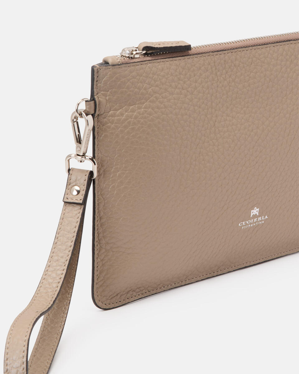 Brad Pochette Slim Uomo Taupe  - Cuoieria Fiorentina