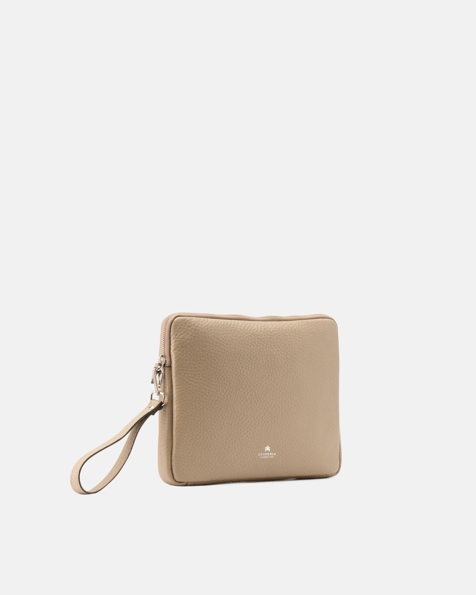POCHETTE Taupe  - Cuoieria Fiorentina