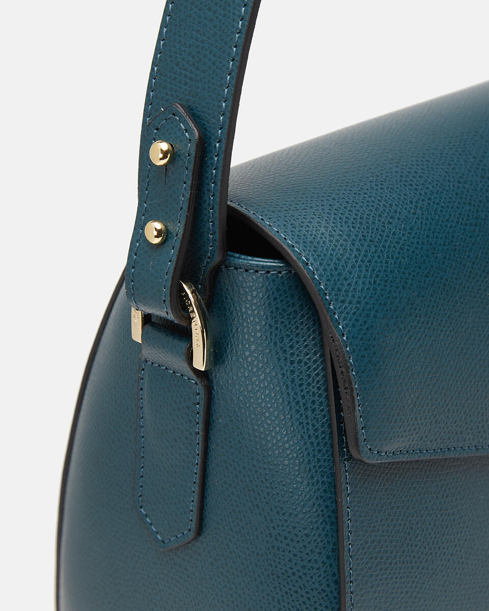 Flap bag Petrol  - Shoulder Bags - Women's Bags - Bags - Cuoieria Fiorentina