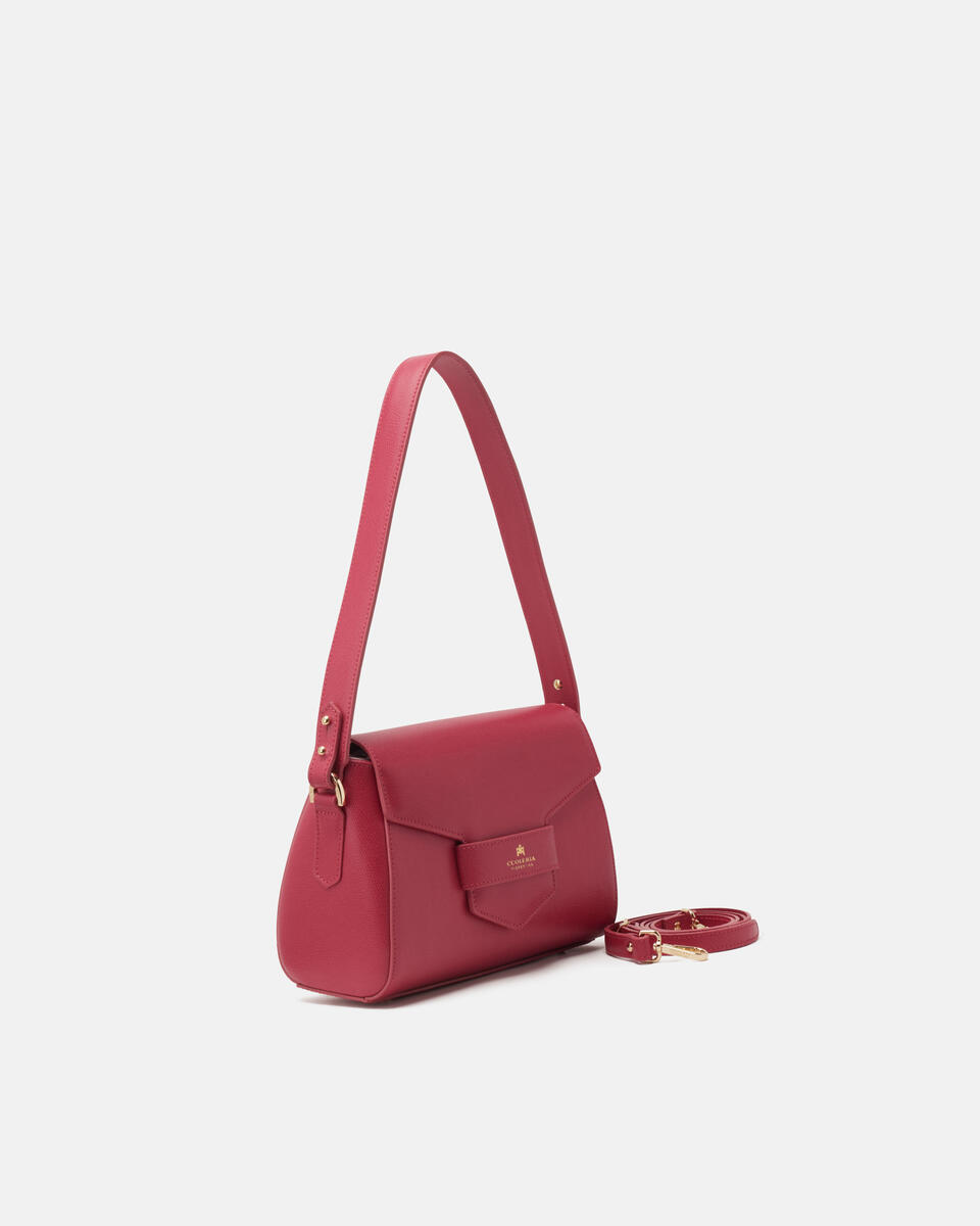 Small flap bag Fuchsia   - Shoulder Bags - Women's Bags - Bags - Cuoieria Fiorentina