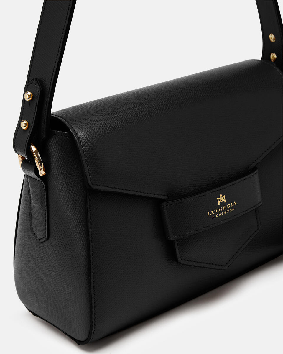 Maia Small Flap bag Nero  - Cuoieria Fiorentina