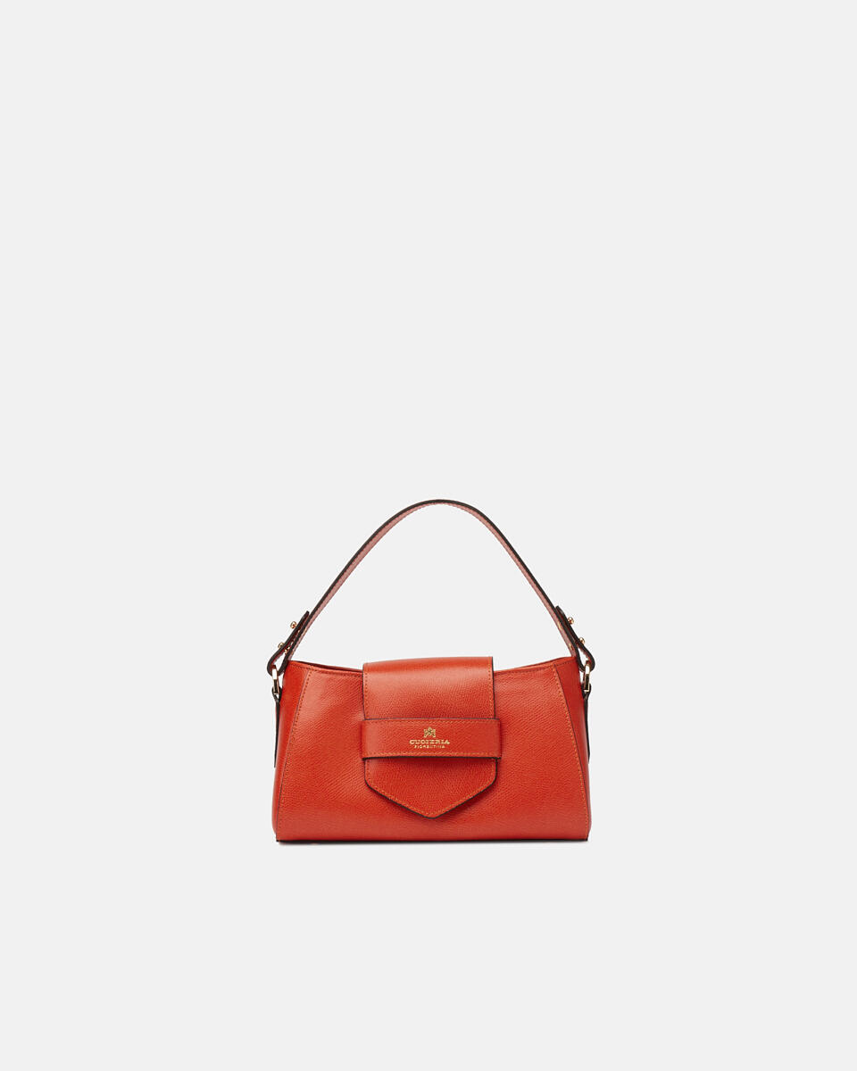 Flap Bag Burnt orange  - Mini Bags - Women's Bags - Bags - Cuoieria Fiorentina