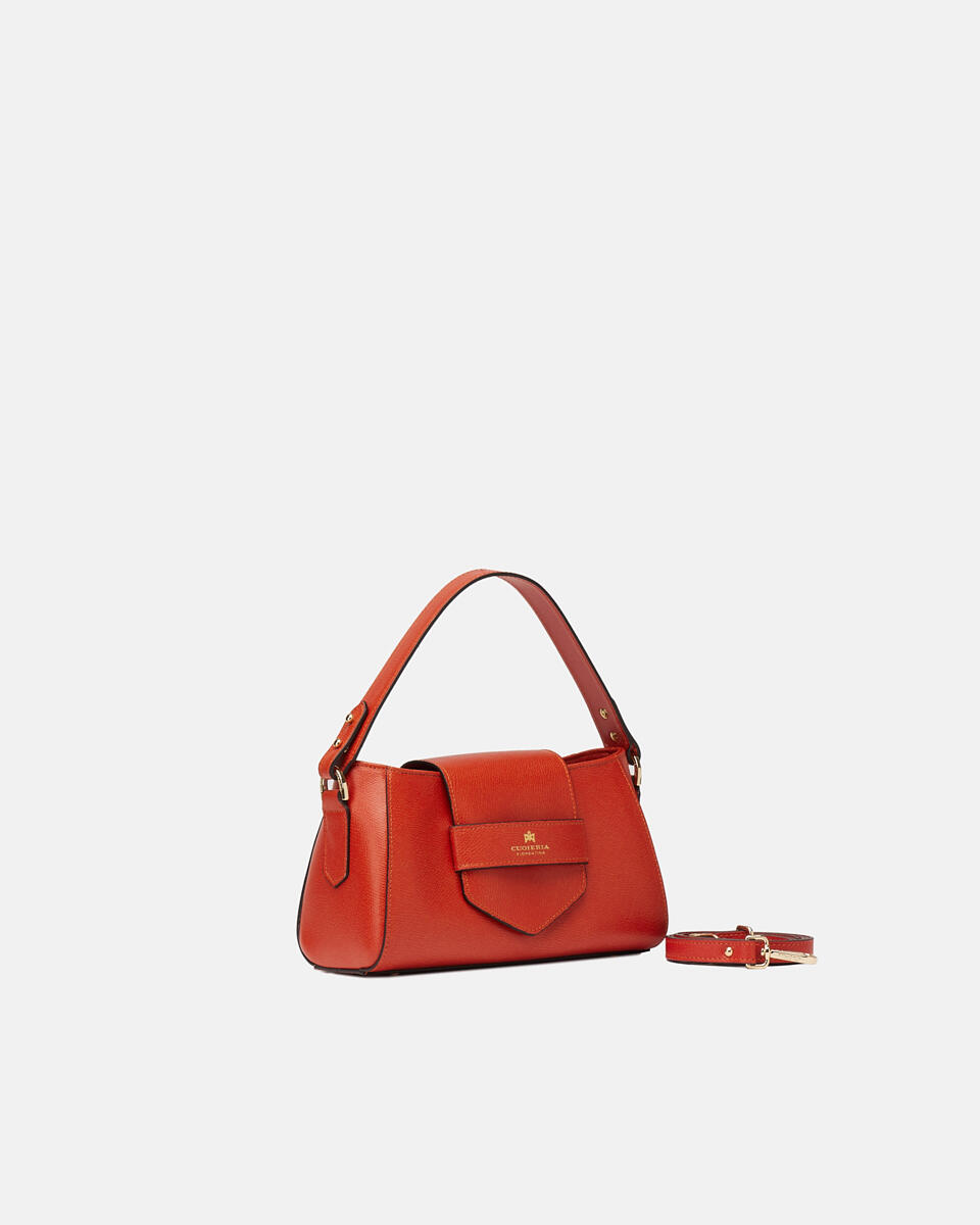 Flap Bag Burnt orange  - Mini Bags - Women's Bags - Bags - Cuoieria Fiorentina