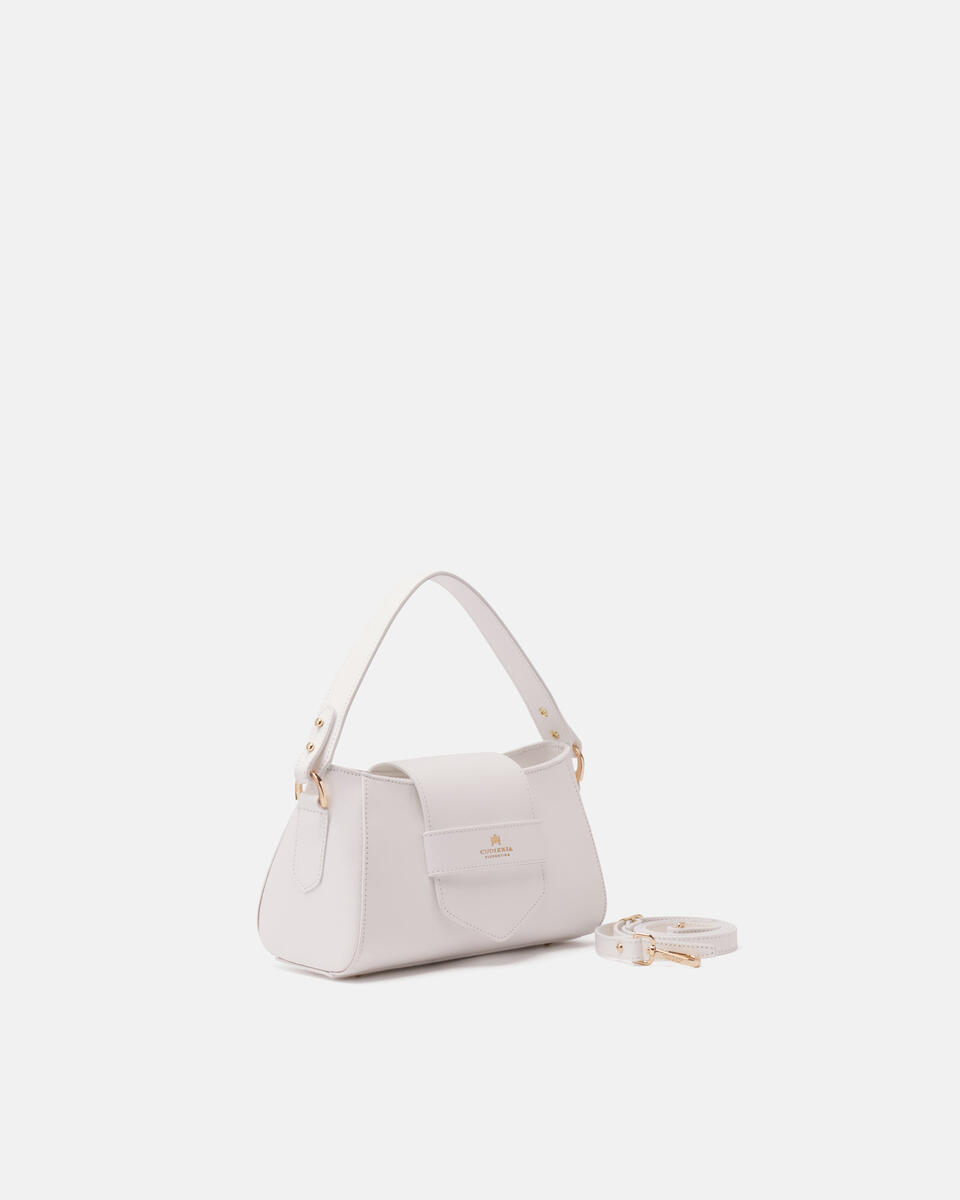 Flap Bag White  - Mini Bags - Women's Bags - Bags - Cuoieria Fiorentina