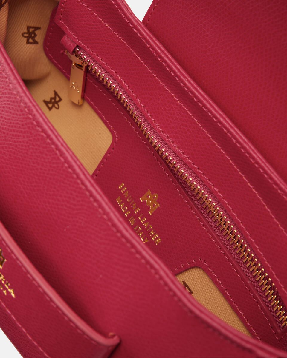 Flap Bag Fuchsia   - Mini Bags - Women's Bags - Bags - Cuoieria Fiorentina