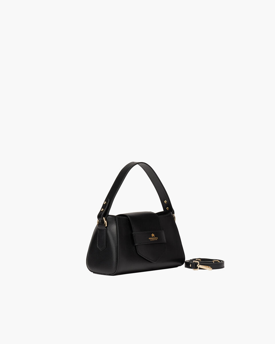 Flap Bag Black  - Mini Bags - Women's Bags - Bags - Cuoieria Fiorentina