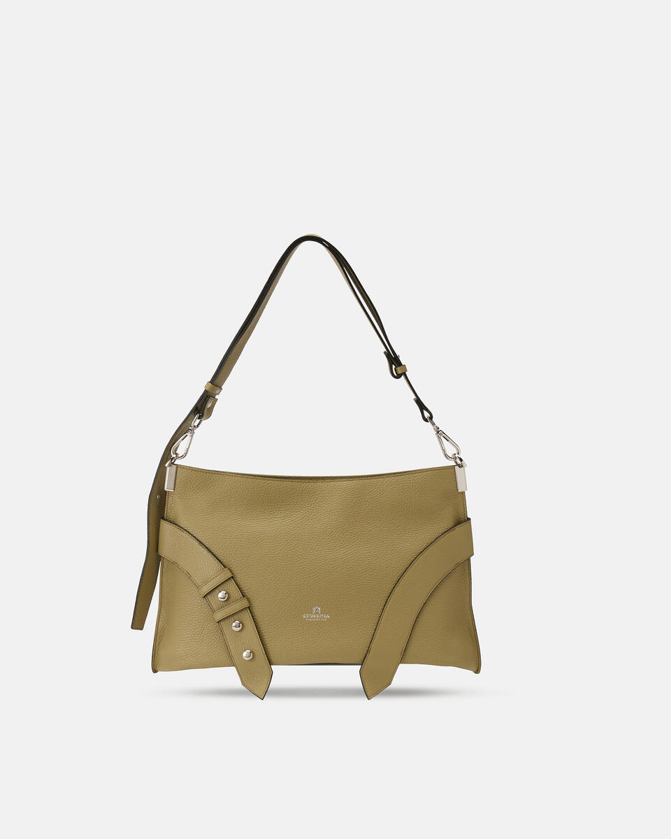 Niki Hobo Oliva  - Borse A Spalla - Borse Donna - Borse - Cuoieria Fiorentina