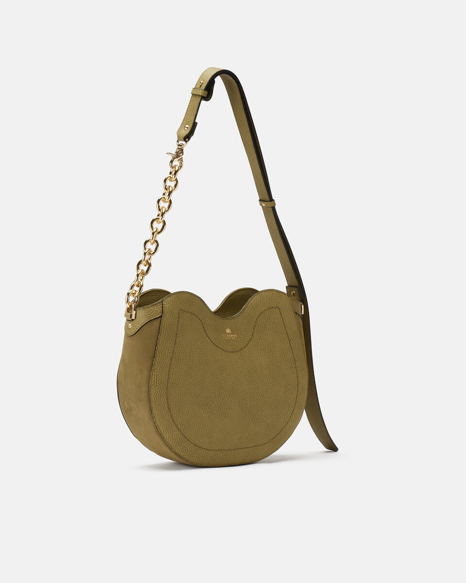 Nina hobo Oliva  - Borse A Spalla - Borse Donna - Borse - Cuoieria Fiorentina