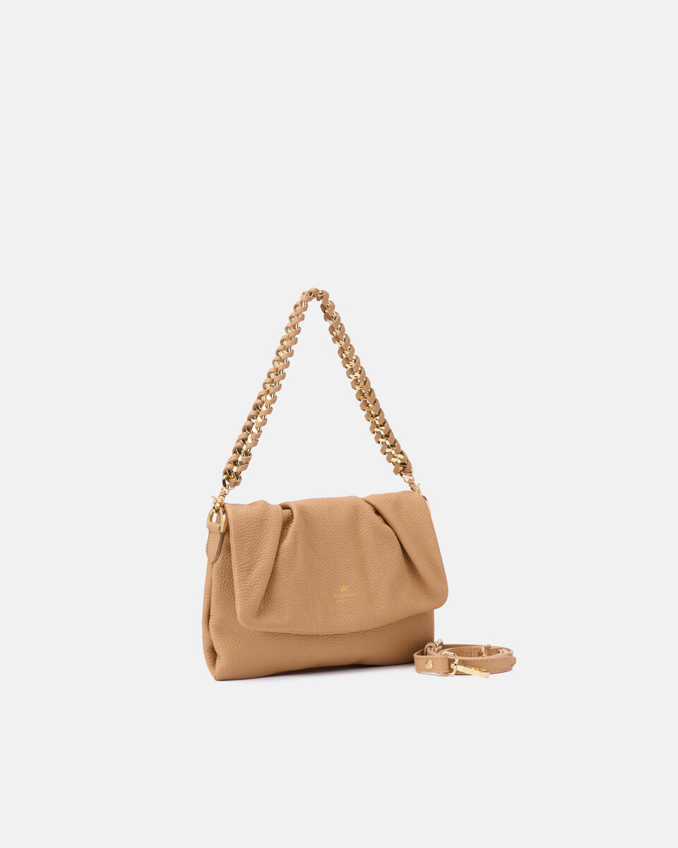 Charlotte small messenger Dollaro Nude  - Mini Bags - Borse Donna - Borse - Cuoieria Fiorentina