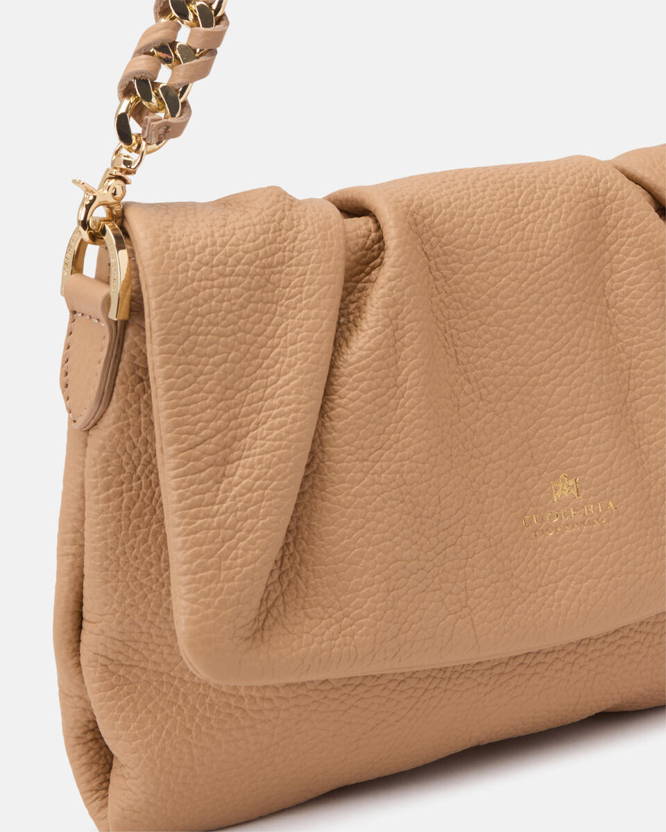 Charlotte small messenger Dollaro Nude  - Mini Bags - Borse Donna - Borse - Cuoieria Fiorentina