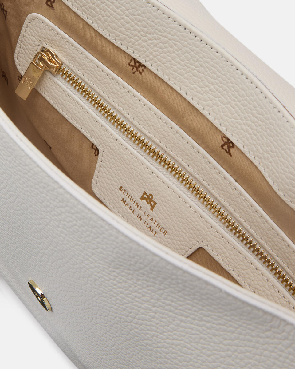 Charlotte dollaro medium messenger Bianco  - Cuoieria Fiorentina