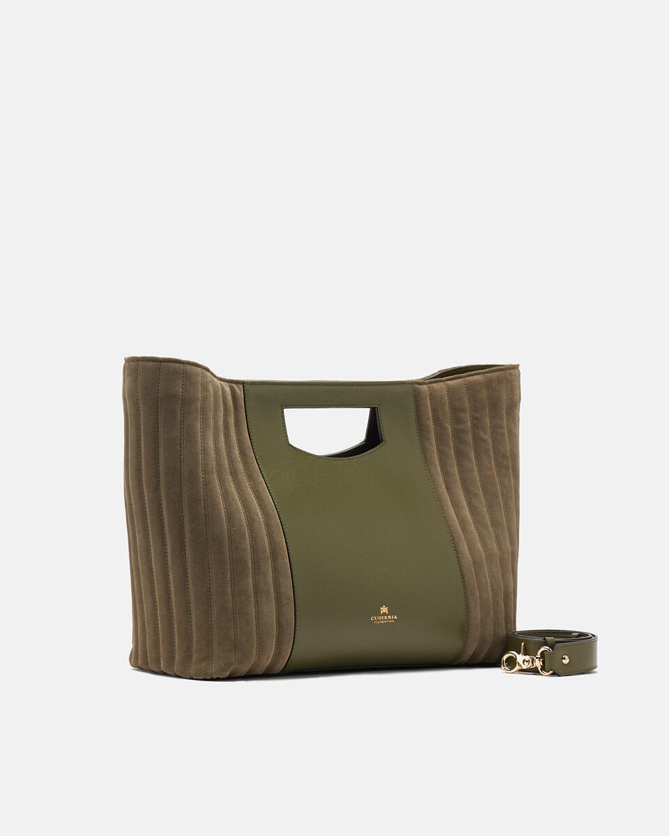 Jane Borsa large manico incasso Militare  - Tote Bag - Borse Donna - Borse - Cuoieria Fiorentina