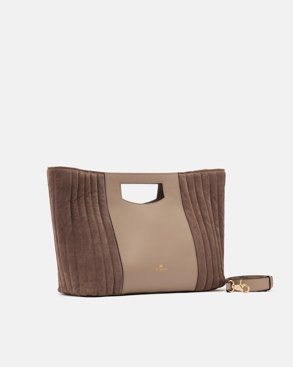 Bucket bag Taupe  - Tote Bag - Women's Bags - Bags - Cuoieria Fiorentina