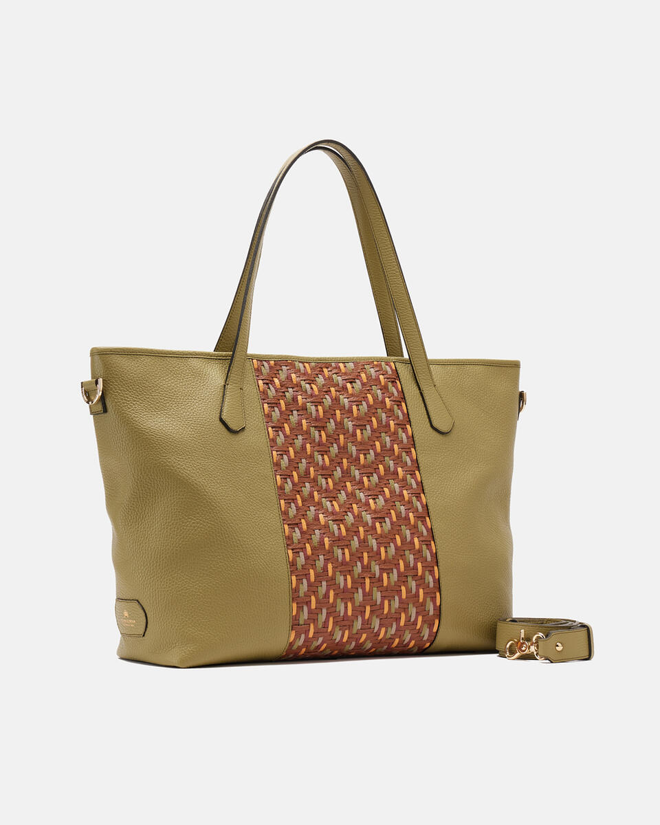 Diana Shopping bag Oliva  - Borse - Special Price - Cuoieria Fiorentina