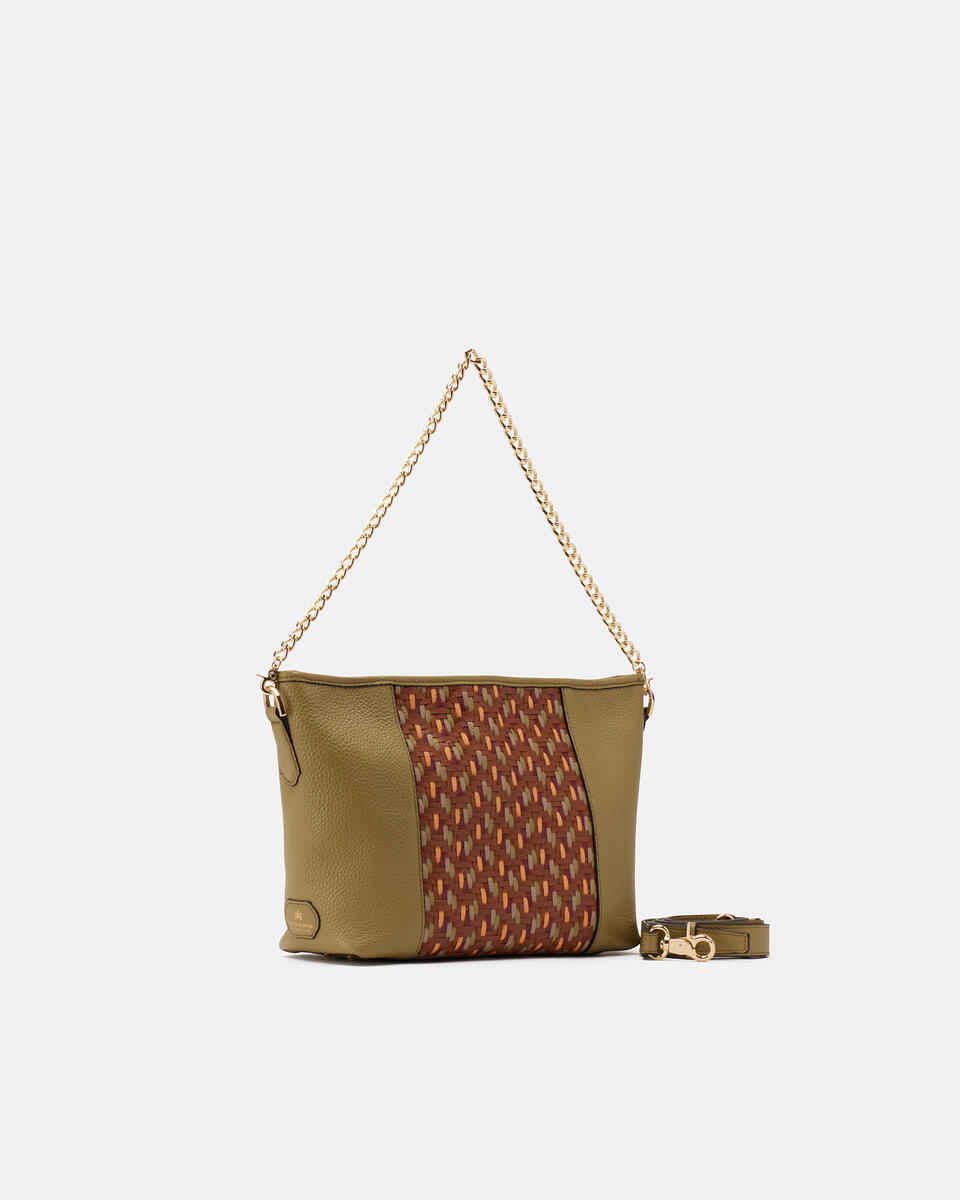 Diana Pouch Oliva  - Borse A Spalla - Borse Donna - Borse - Cuoieria Fiorentina