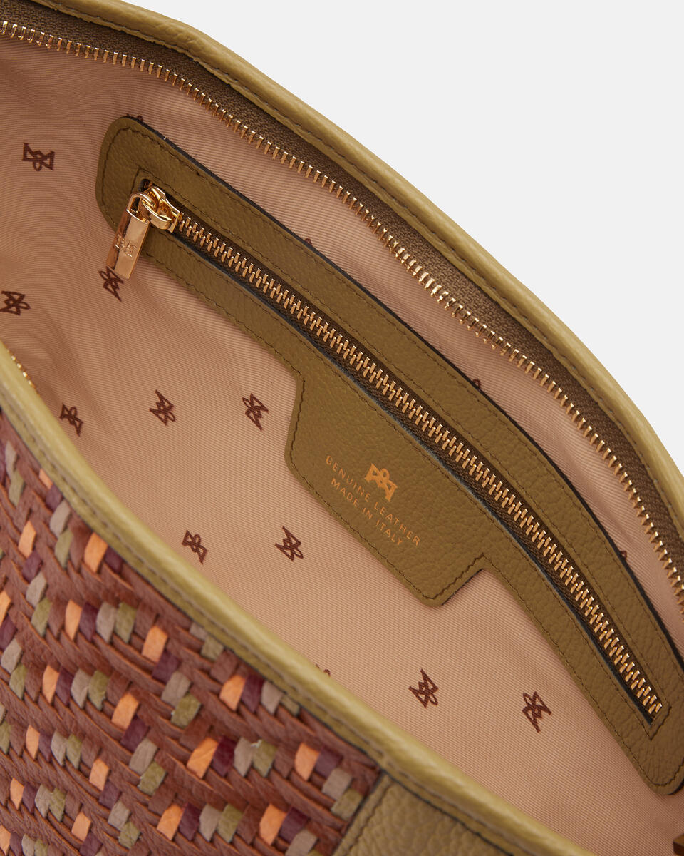 Diana Pouch Oliva  - Borse A Spalla - Borse Donna - Borse - Cuoieria Fiorentina