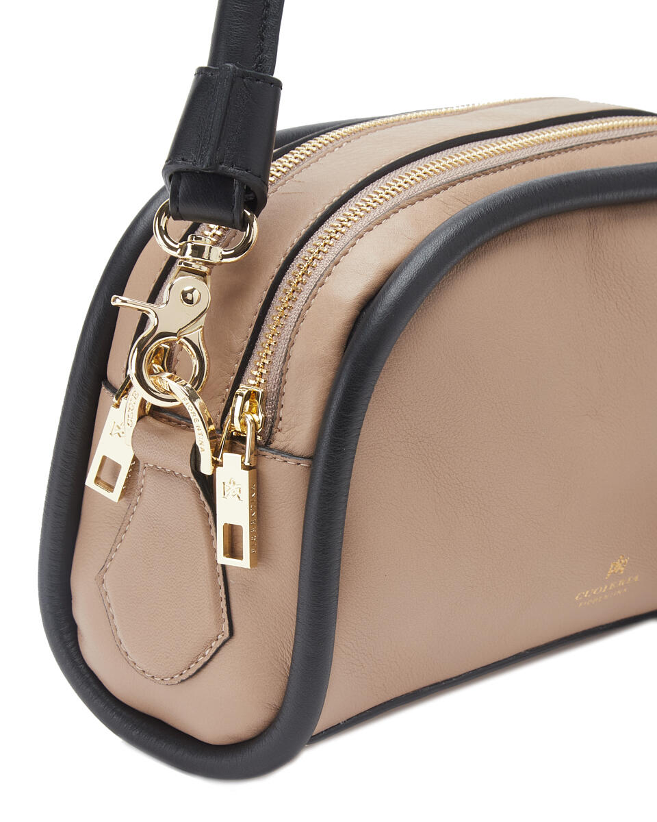 Camera bag Taupe  - Mini Bags - Women's Bags - Bags - Cuoieria Fiorentina