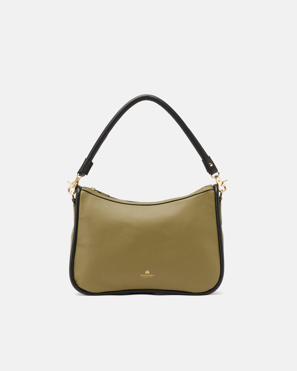 HOBO BAG Olive  - Shoulder Bags - Women's Bags - Bags - Cuoieria Fiorentina