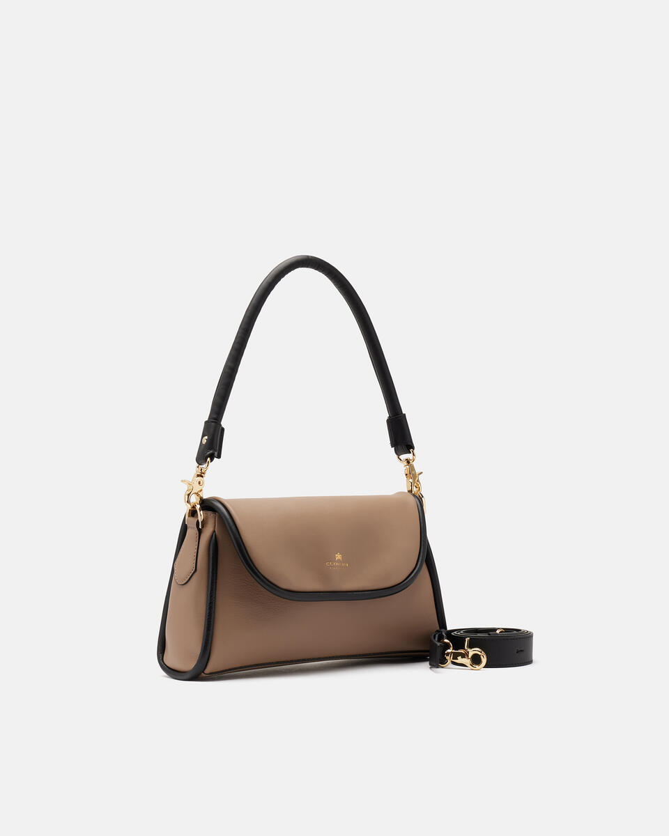 Linda flap bag Taupe  - Borse A Spalla - Borse Donna - Borse - Cuoieria Fiorentina