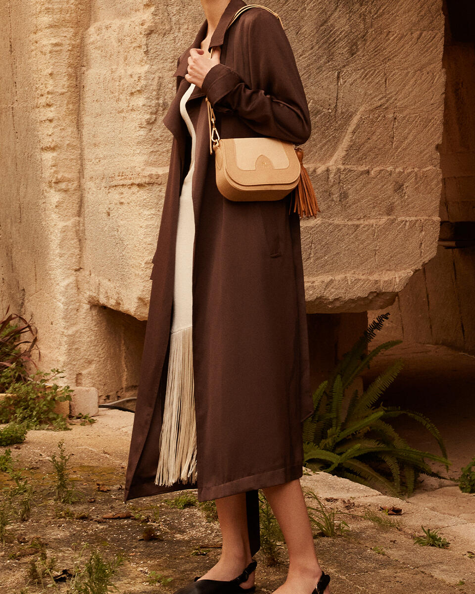 small messenger Chocolate  - Mini Bags - Women's Bags - Bags - Cuoieria Fiorentina