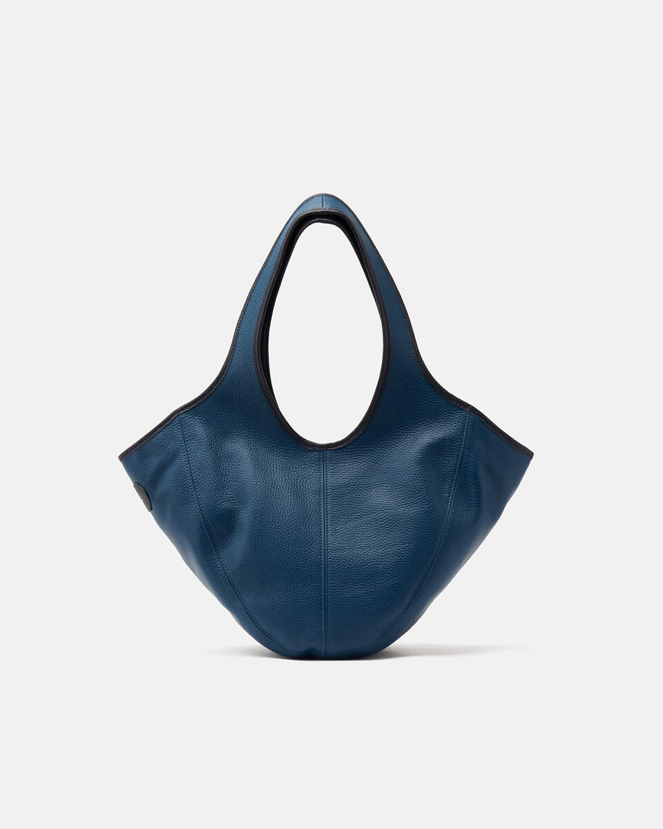 SHOPPING BAG Tealblue navy  - Bags - Special Price - Cuoieria Fiorentina