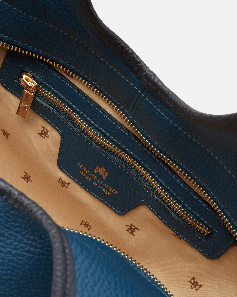 SHOPPING BAG Tealblue navy  - Bags - Special Price - Cuoieria Fiorentina