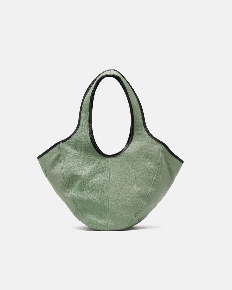 SHOPPING BAG Sage green  - Shopping - Women's Bags - Bags - Cuoieria Fiorentina