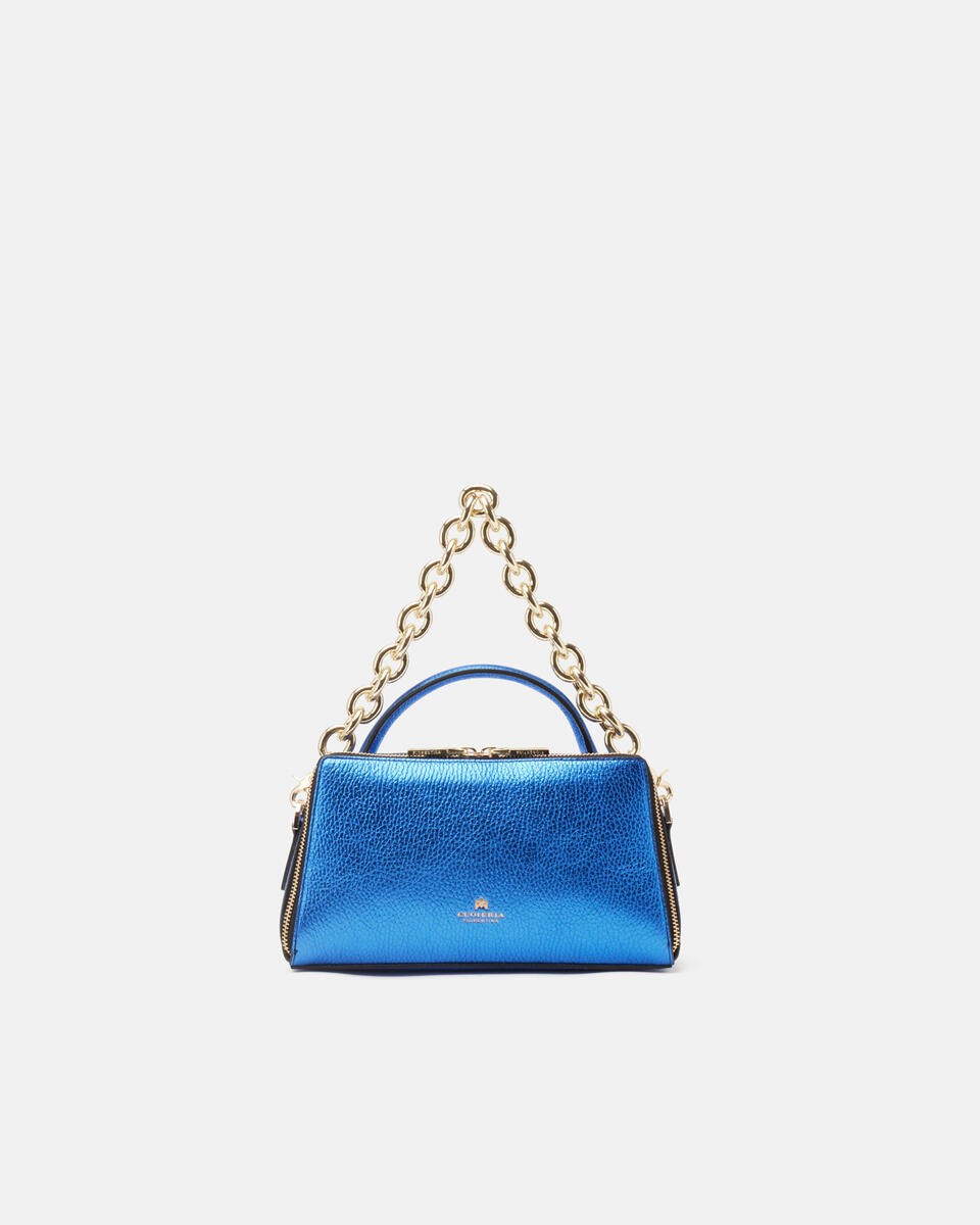 MINI TOTE BAG Blue  - Mini Bags - Women's Bags - Bags - Cuoieria Fiorentina