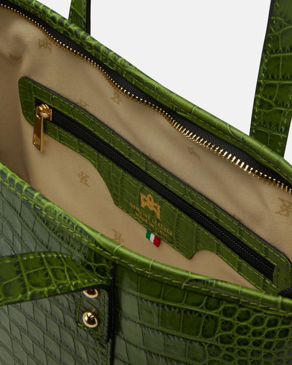 TOTE BAG Green  - Cuoieria Fiorentina