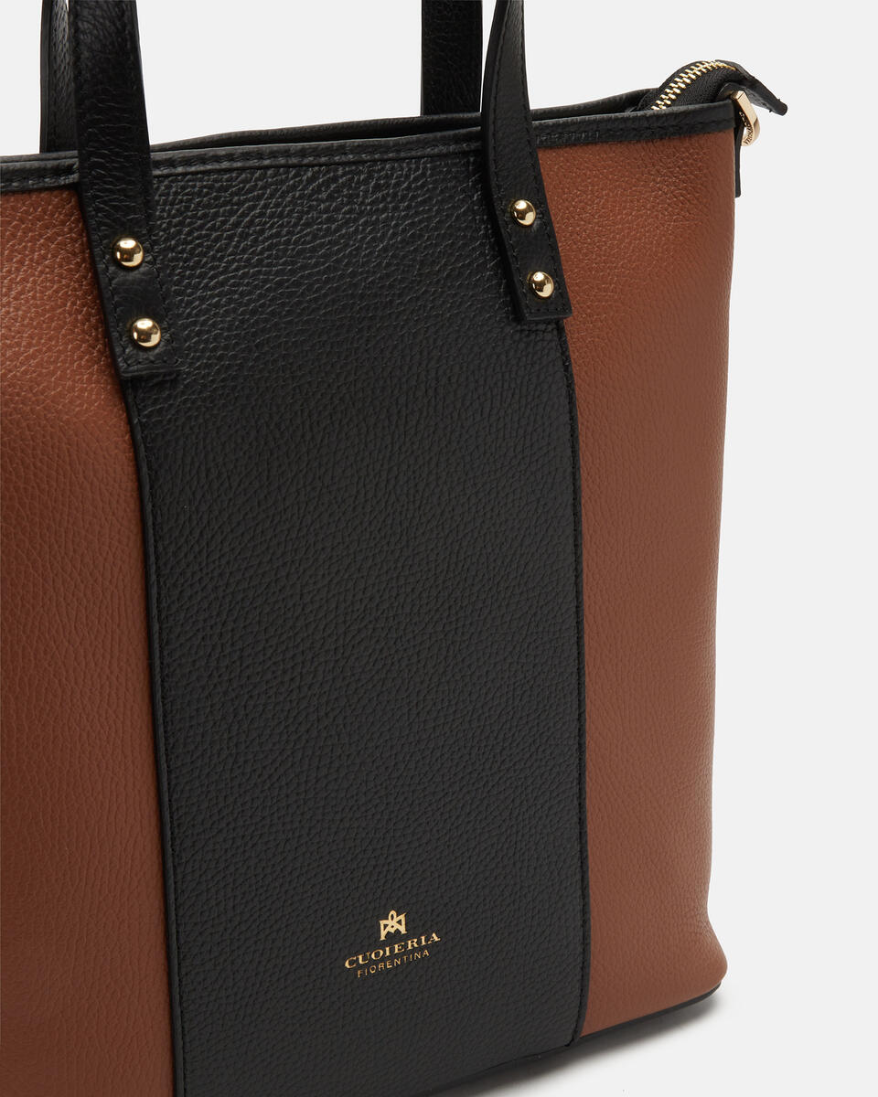 Fizz Tote Bag Nerocuoio  - Cuoieria Fiorentina