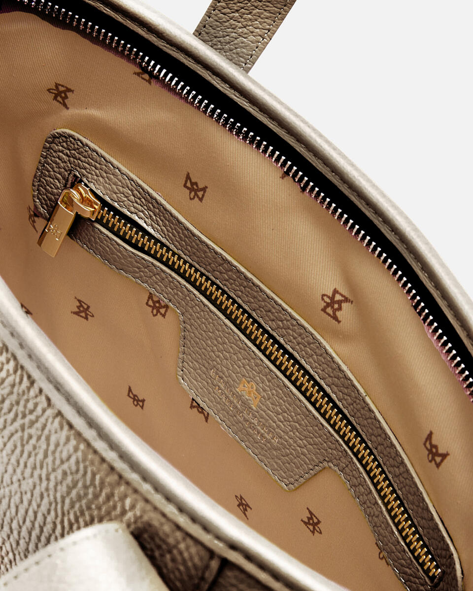 TOTE BAG Gold  - Bags - Special Price - Cuoieria Fiorentina