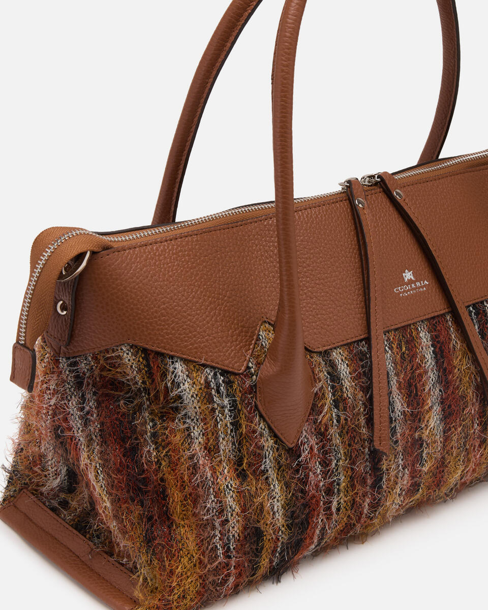 SHOPPING BAG Caramel  - Shopping - Women's Bags - Bags - Cuoieria Fiorentina
