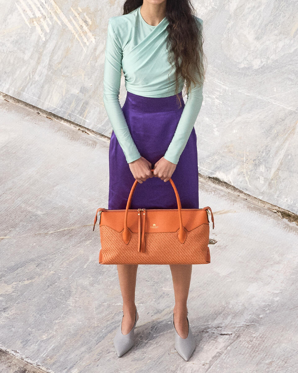 SHOPPING BAG Chocolate  - Shopping - Women's Bags - Bags - Cuoieria Fiorentina
