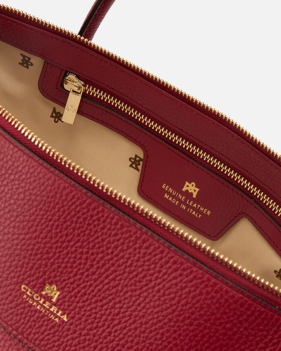 SHOPPING BAG Cherry  - Cuoieria Fiorentina