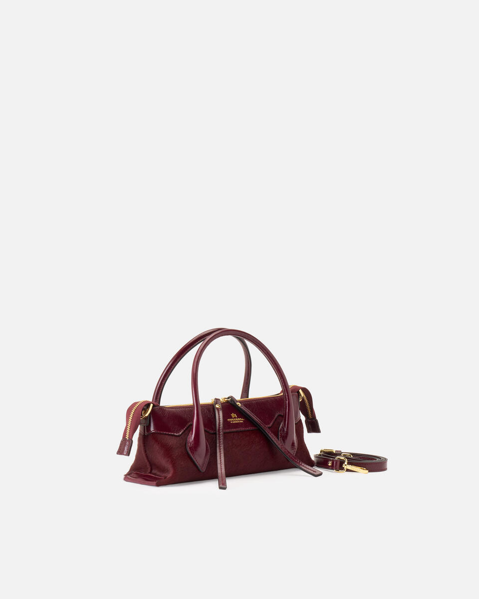 Holly Small tote cavallino Amarena  - Mini Bag - Borse Donna - Borse - Cuoieria Fiorentina