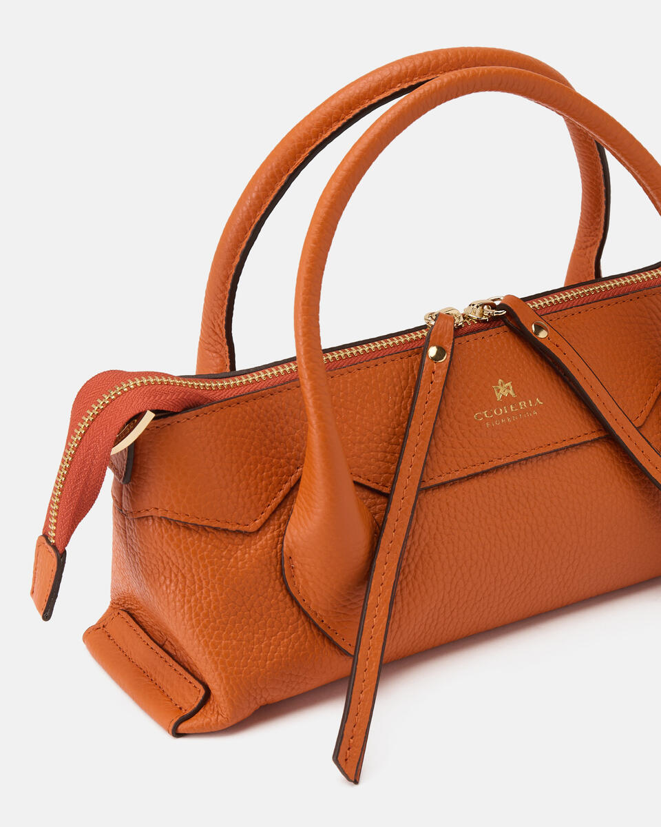 MINI TOTE BAG Orange  - Tote Bag - Women's Bags - Bags - Cuoieria Fiorentina