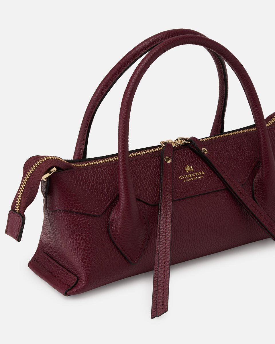 Holly Small tote dollaro Bordeaux  - Tote Bag - Borse Donna - Borse - Cuoieria Fiorentina