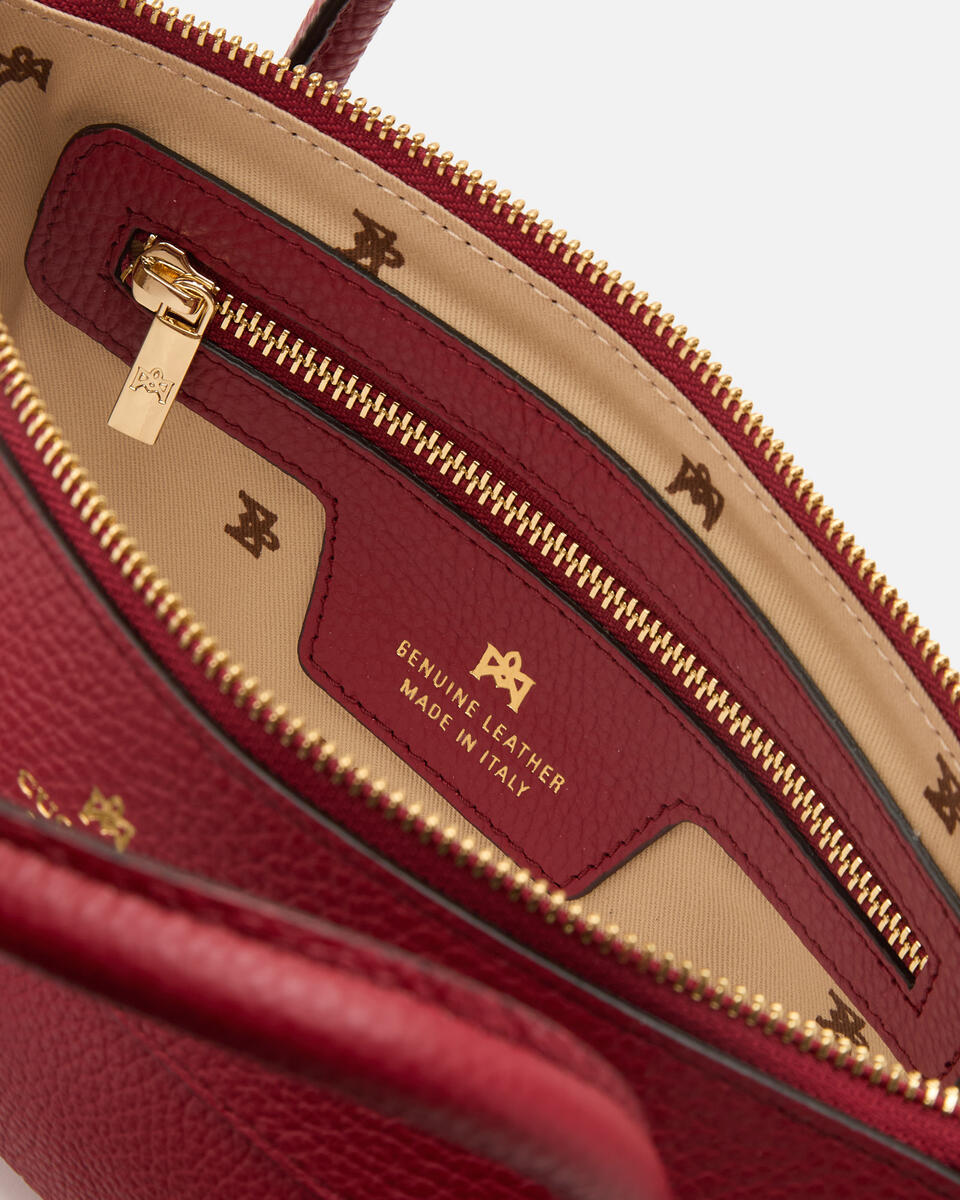 MINI TOTE BAG Cherry  - Cuoieria Fiorentina