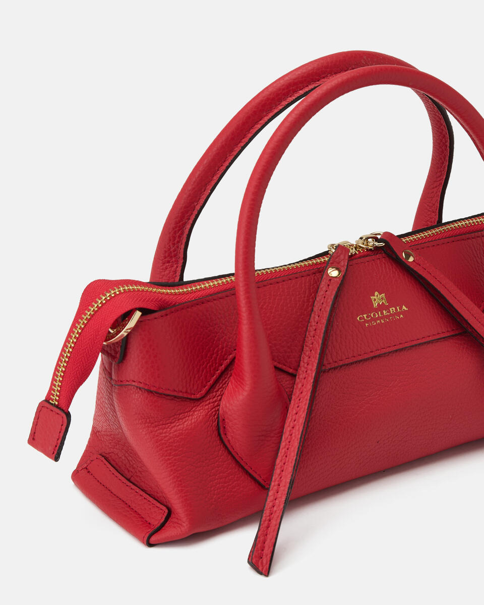 MINI TOTE BAG Tomato  - Tote Bag - Women's Bags - Bags - Cuoieria Fiorentina