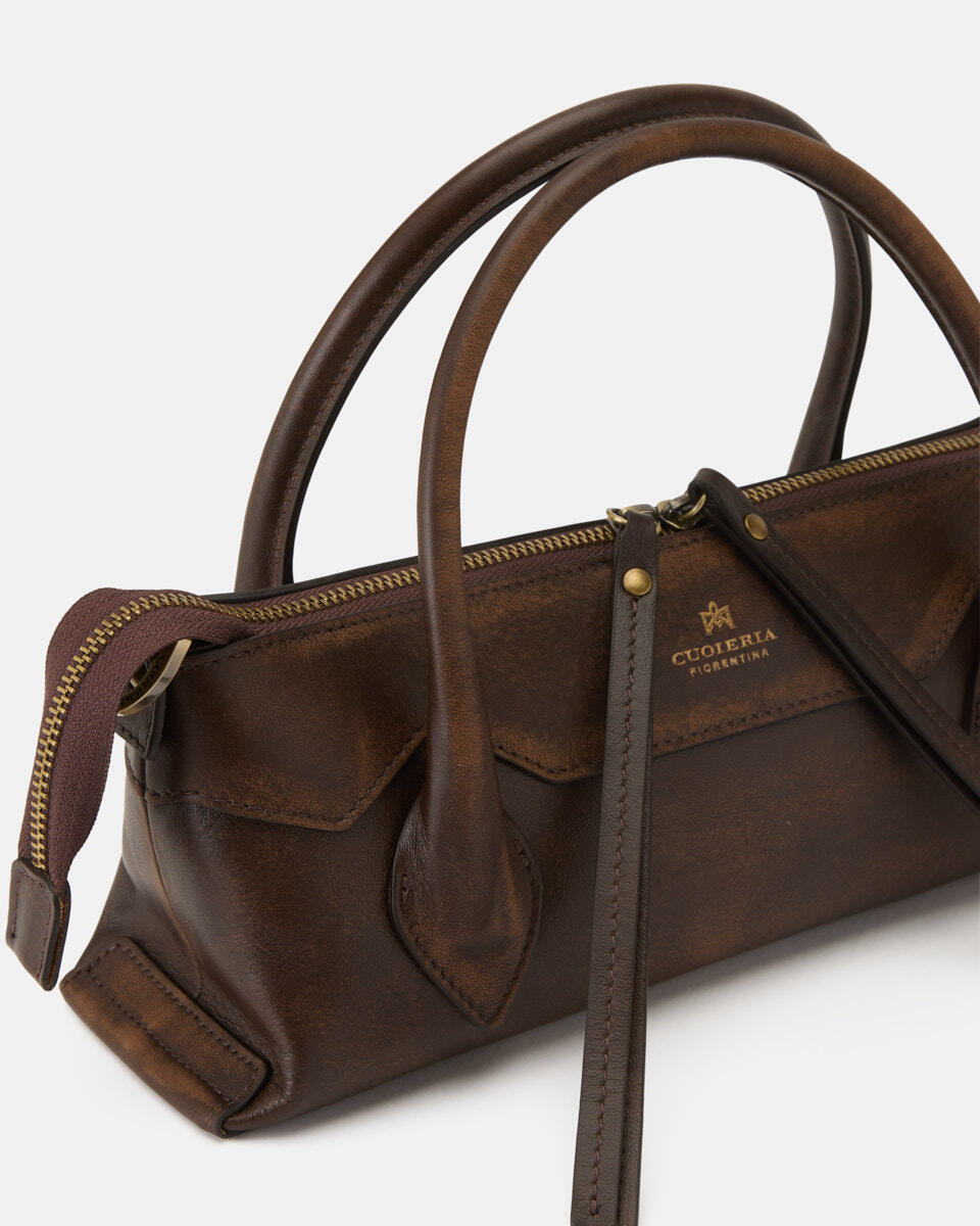 Holly Small tote Vitello Texas Caramel  - Mini Bag - Borse Donna - Borse - Cuoieria Fiorentina